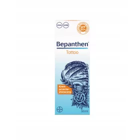    Bepanthen Tattoo SPF50+, protecție solară pentru pielea tatuată, 50 ml
