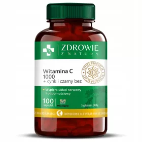   Supliment Alimentar Colfarm cu Vitamina C 1000, Zinc și Soc Negru, 100 Capsule