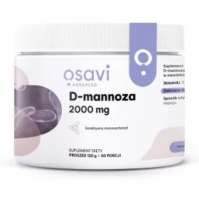   D-Mannoză 2000 mg, Supliment Alimentar în Pudră, 120 g, pentru Sistemul Urinar