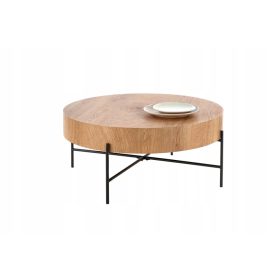    Masuta de cafea Halmar Brooklyn, rotunda, 80 x 80 x 37cm, stejar natural