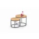  Masuta de cafea Halmar OREO, rotunda, 53 x 53 x 45 cm, stejar auriu