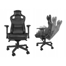    Scaun gaming Genesis Nitro 950 negru, piele ecologica neagra