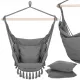  HAMAC DE GRĂDINA BRAZILIAN CU PERNE SCAUN ATARTANAT ROCKER SCAUN BOHO