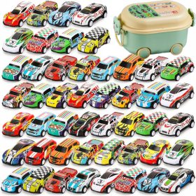    40 piese Masini de jucarie motorizate Masini de jucarie metalice pentru copii cu valiza