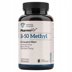 Complex de Vitamine B-50 Methyl Max+ Pharmovit, 120 Capsule