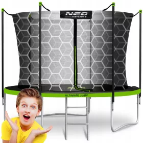    TRAMPOLINA DE GRADINA PENTRU COPII 252cm 8ft + SCARA PLASA INTERIOR