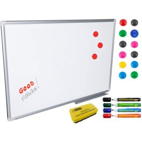 Tablă magnetică de ștergere uscată albă 90x60