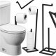 Stojak Metalowy Sono Negru pentru Hârtie Igienică - Eleganță și Funcționalitate