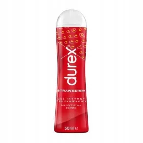    Gel de apă comestibil, hidratant, parfumat Durex căpșuni 50 ml