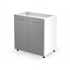    Dulap de bucatarie Halmar alb 52 x 80 x 82 cm, culoare fata: gri