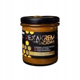   ŁYSOŃ Hexacre de fistic cu miere și polen de albine, 320g
