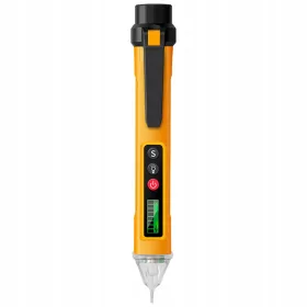    Tester de tensiune fără fir, stilou de detectare a tensiunii, instrument de testare a circuitelor în galben