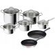  Set oale Tefal Intuition Daily Cook, oțel inoxidabil, 12 buc.