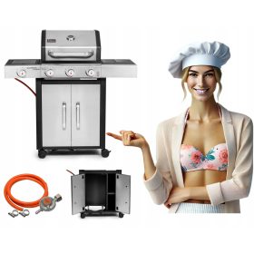  ACTIVA GAS GRILL QUATRO INOX 3+1 GRIL FONTA