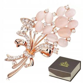  BROSA CIN FLORE CU ZIRCONIA