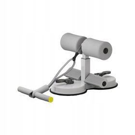    Bară de exerciții reglabilă pe înălțime Ab Crunch Machine ABS Echipament de antrenament gri