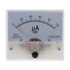    Contor analogic de curent cu panou din plastic 85C uA 0-100uA