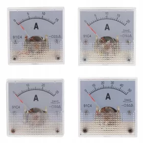  Ampermetru analog DC din 4 piese cu panou de amperaj