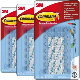 Command carlige transparente pentru decoratiuni, 120 bucati