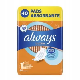    Tampoane Igienice Always Ultra Normal (Mărimea 1) cu aripi 40 buc
