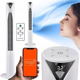    Ventilator coloană Ventilator coloană LOVIO Ventilator coloană AirWave PRO alb pentru podea