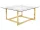  Masuta de cafea patrata Beliani CRYSTAL 80 x 80 x 40cm auriu
