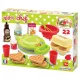 Aparat de vafe cu accesorii Ecoiffier 2631 22 buc.