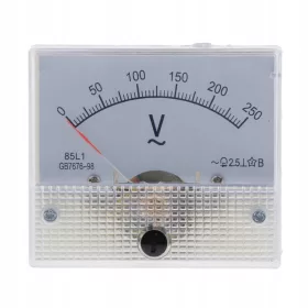    85L1 DC Voltmetru analogic Indicator panou voltmetru, V, 62 x 60 x 0-250 V