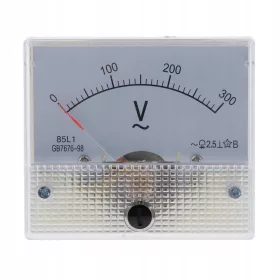    85L1 DC Voltmetru analogic Indicator panou voltmetru, V, 62 x 60 x 0-300V