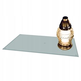    suport CIMITIR pentru lumanari, flori, 52x35, transparent, pentru un MONUMENT