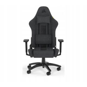    Scaun de joc relaxat Corsair TC100, negru și gri, țesătură neagră și gri