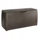  Cutie de gradina din plastic, 270 l, maro
