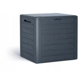  Cutie de gradina din plastic, 140 l, gri