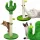  PETSTORY Stâlp pentru zgâriere pentru pisici Cactus Stalp din sisal cu o minge pe sfoară