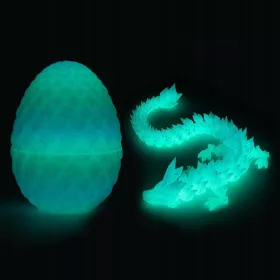    Dragon imprimat 3d, Dragon de cristal imprimat Dragon Articulat Home