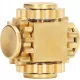  Jucărie de filare din alamă, Spinner cub Gear Fidget,