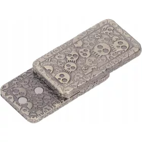    Glisor magnetic Fidget, Jucării Fidget din metal cu model de craniu pentru ADHD