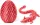  Dragon imprimat 3d, ou de dragon de cristal de dragon complet articulat