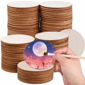    ROȚI DIN LEMN 8x8cm DIN PLACAJ 50buc DECORATIV SUPPORT ROȚI ECO