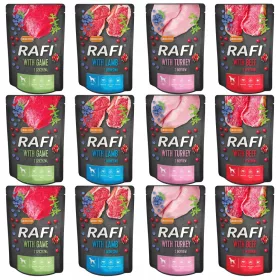    RAFI Hrana umeda pentru caini Dolina Noteci mix de arome 12 x 300g