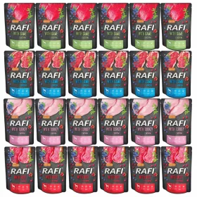   RAFI Hrana umeda pentru caini Dolina Noteci mix de arome 24 x 300g