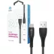  Korgy ACB20 USB-A - Cablu USB-C 2m Negru Nylon impletitura