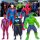  AVENGERS FIGURINES BIG SET 5in1 SPIDERMAN BATMAN HULK SUPERMAN FIGURINE