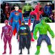  AVENGERS FIGURINES BIG SET 5in1 SPIDERMAN BATMAN HULK SUPERMAN FIGURINE