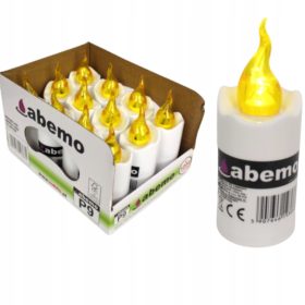    Inserție electrică pentru lumânări LED cu baterie, SET 12 CORTINA GALBEN