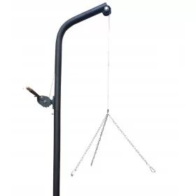  Brat gratar de gradina 170 cm gratar peste macara de foc