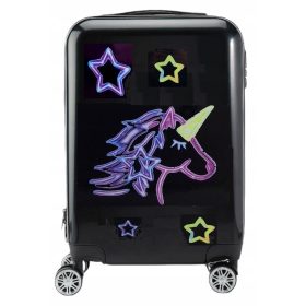    VALIZĂ CAL UNICORN UNICORN, ROȚI NEGRE, PENTRU COPII, COD DE CĂLĂTORIE