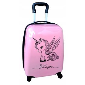    UNICORN UNICORN CABĂ VALIZĂ PE ROȚI PENTRU COPII CĂLĂTORIAZĂ CU AVION