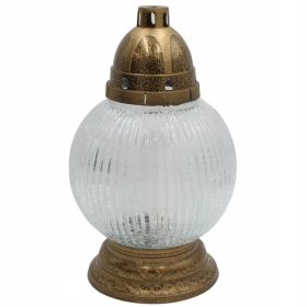  Lumanare de sticla din sticla congelata, BALL, eleganta