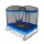  Trambulina de Gradina Aga pentru Copii cu Plasa Dreptunghiulara 122x183cm + Leagan